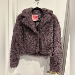 kate spade purple crop jacket